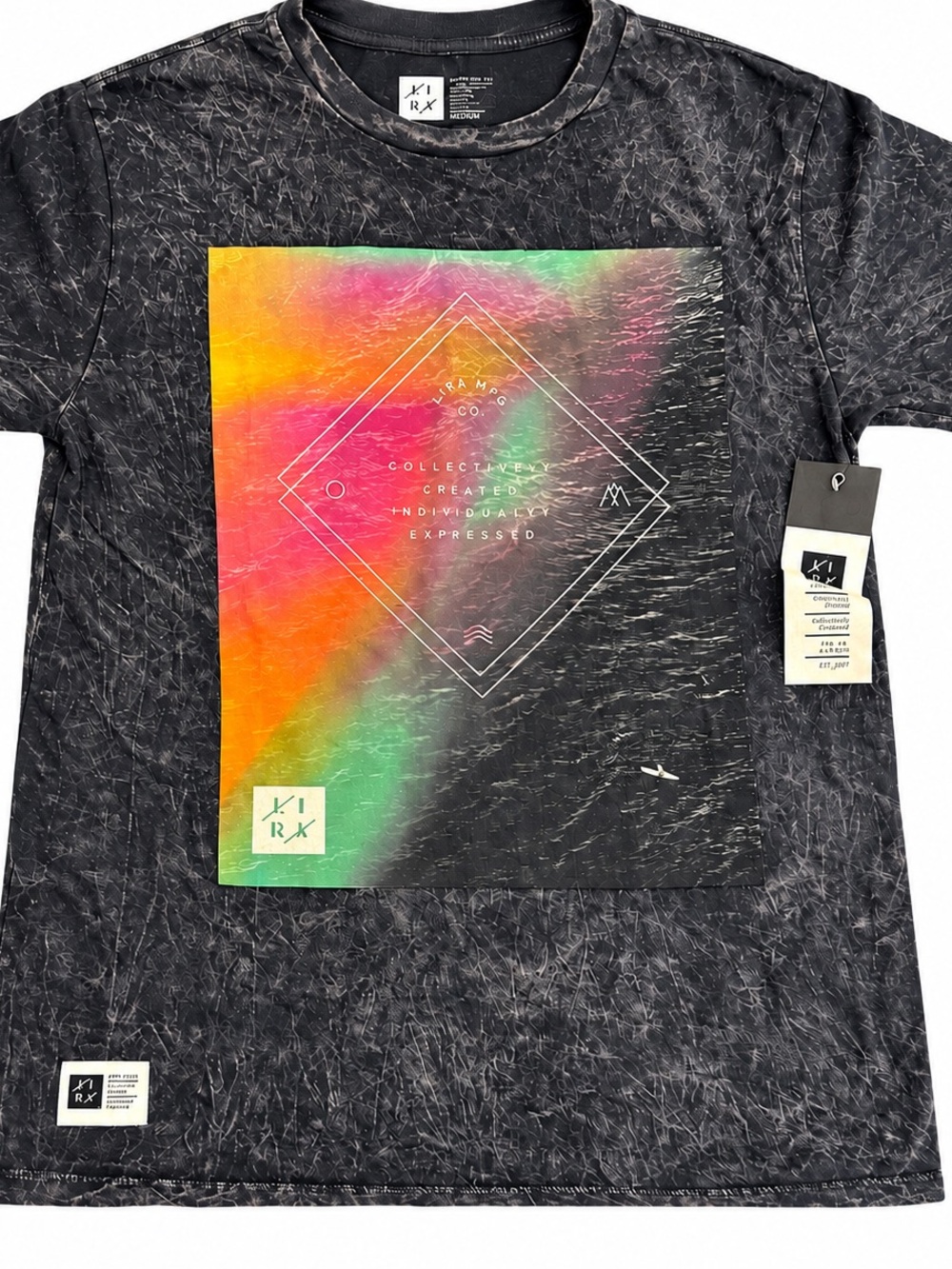 K1RX Graphic Short Sleeve Tee Black Size Medium NWT